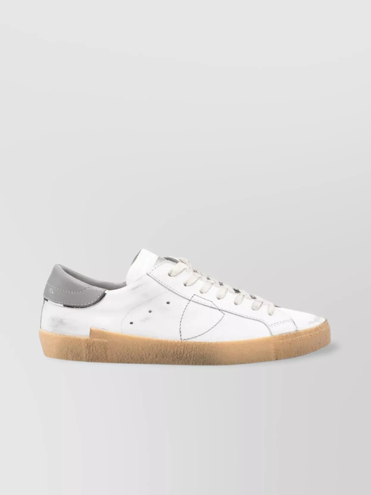 Philippe Model Low Top Sneakers With Perforated Round Toe