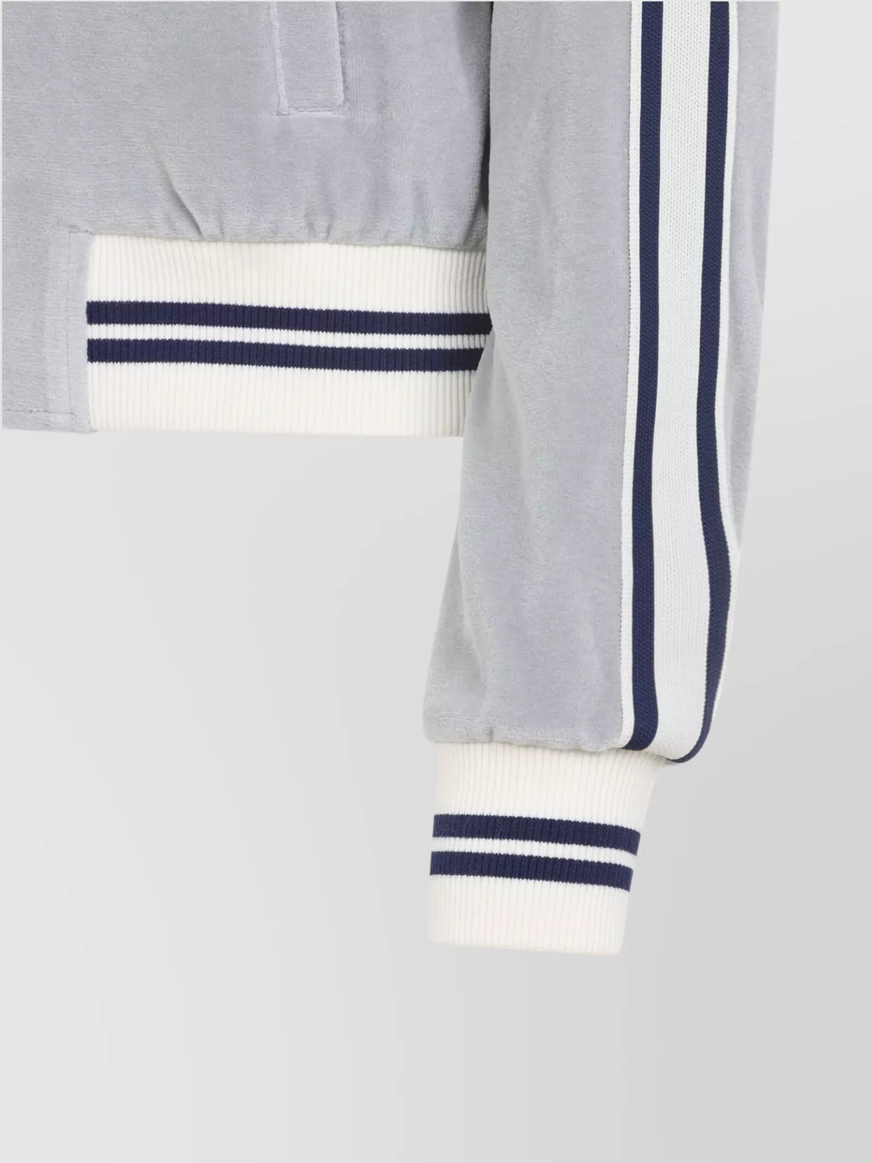 Celine Ribbed Cuffs Tracksuit Jacket Side Pockets