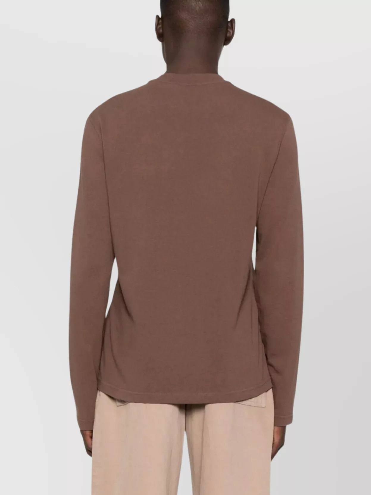 Jacquemus Gros Grain Ml Crew Neck Long-Sleeved Shirt