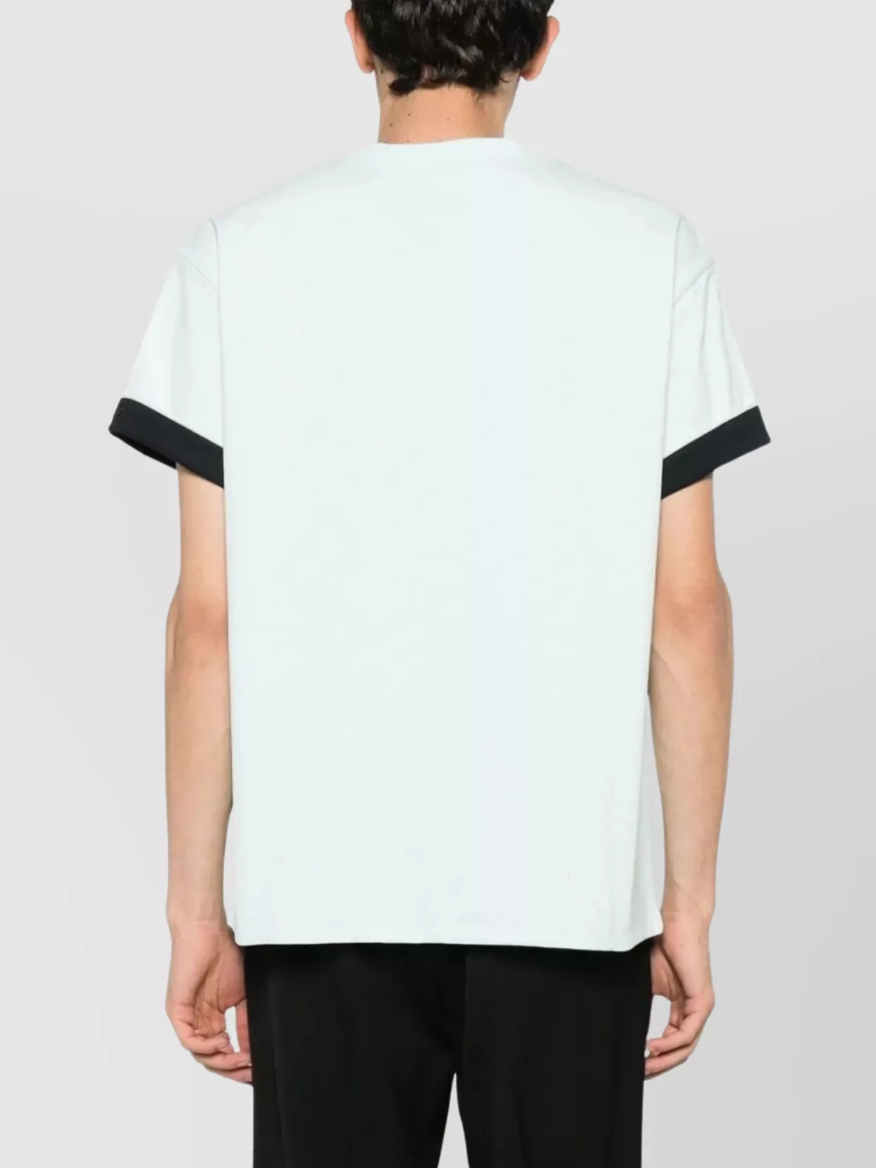Bottega Veneta Layered Crew Neck T-shirt With Asymmetric Hem In Blue