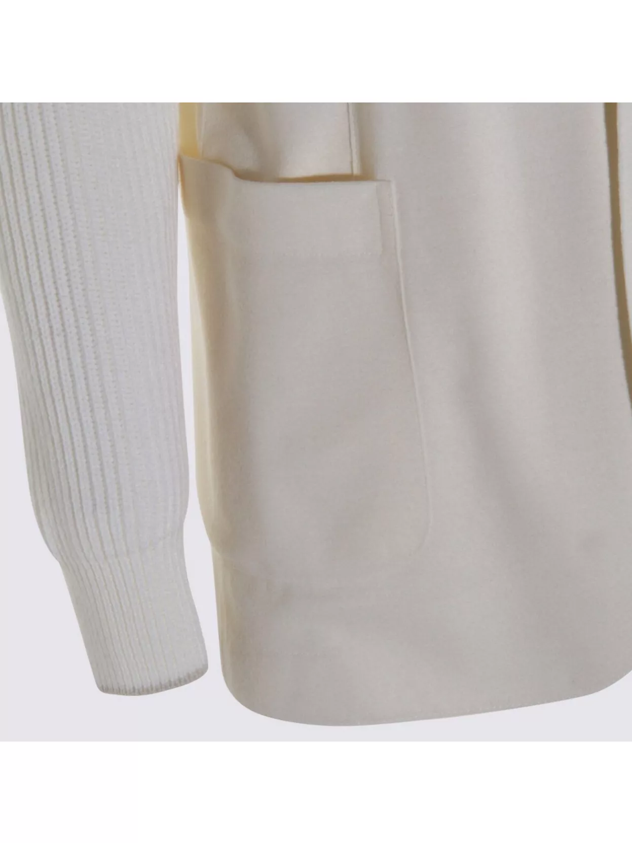 Eleventy Hooded Blazer With Front Pockets And Ribbed Sleeves