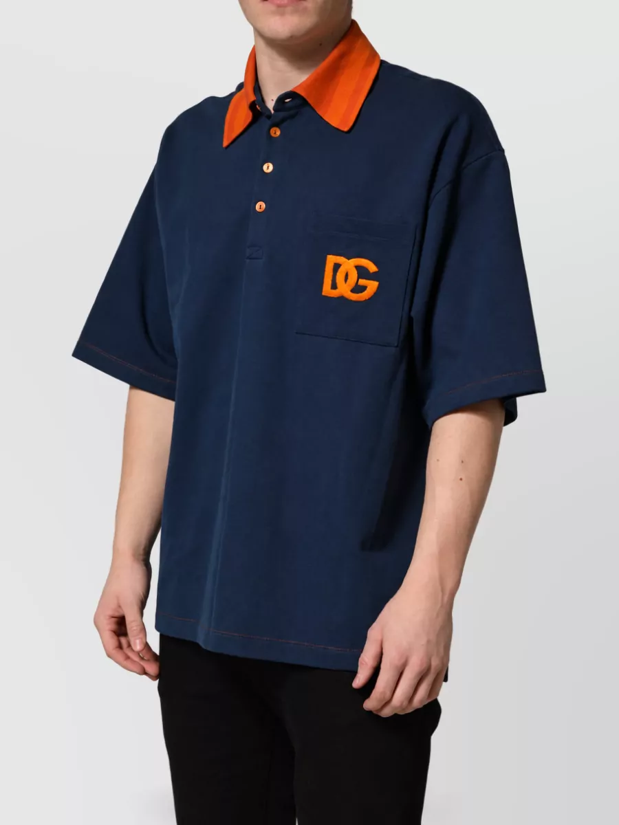Dolce&Gabbana Short-Sleeve Polo Shirt