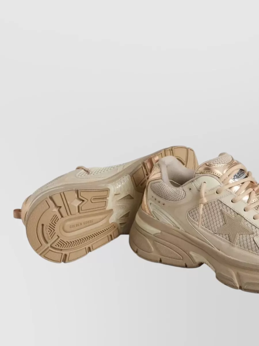 Golden Goose Leather And Suede Low-Top Sneakers