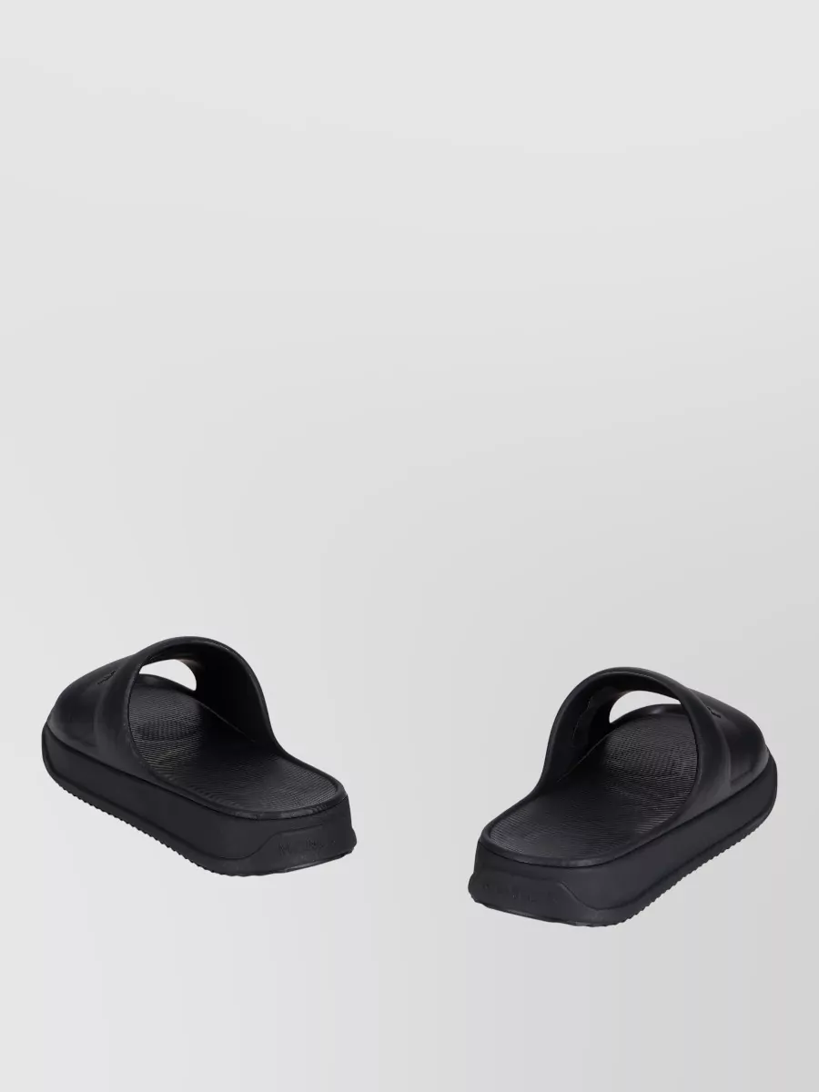 Moncler Logo-Embossed Platform Slides
