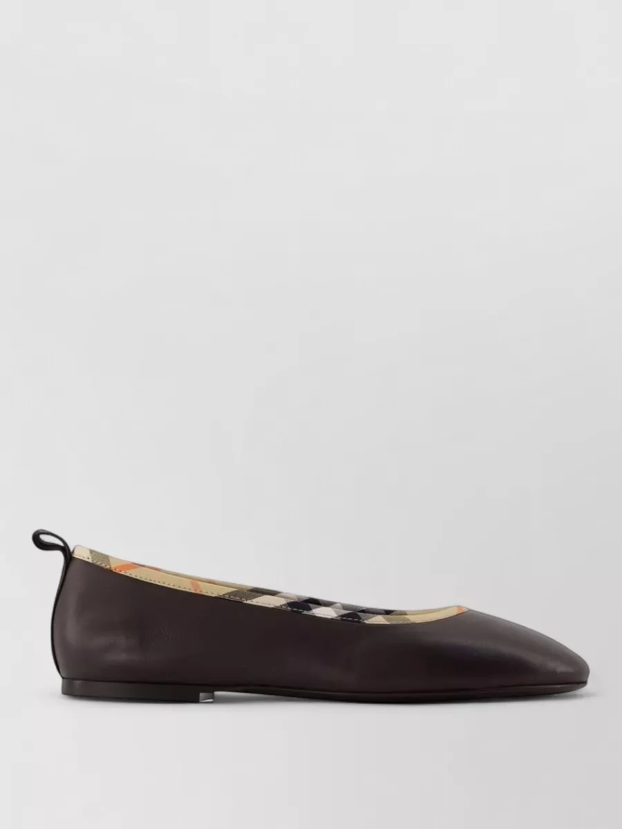 Burberry leather ballerina shoes