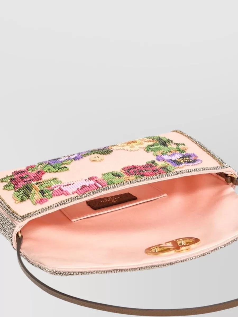 Valentino Garavani Alltime Linen Clutch Bag