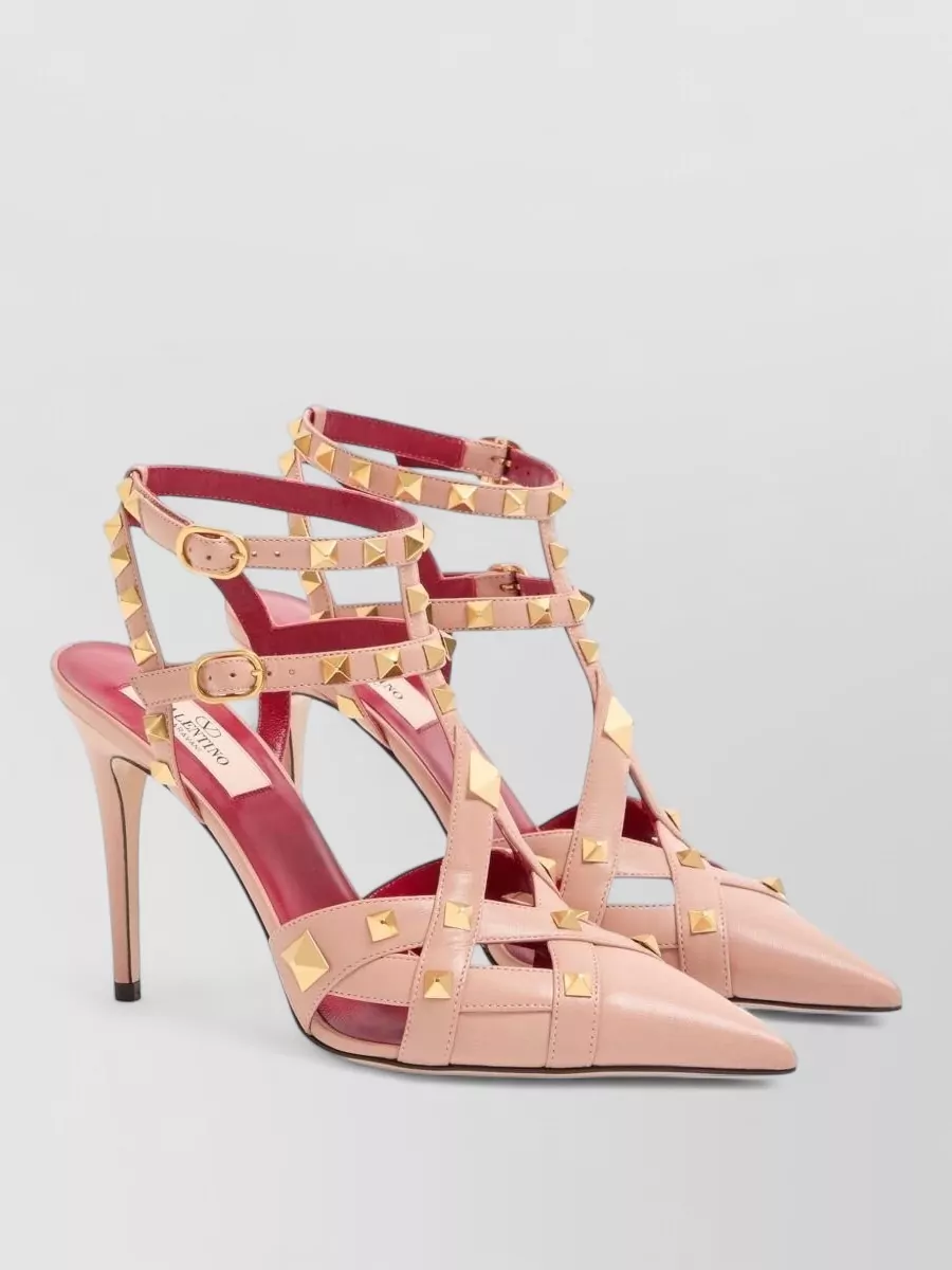 Valentino Garavani Leather studded pumps