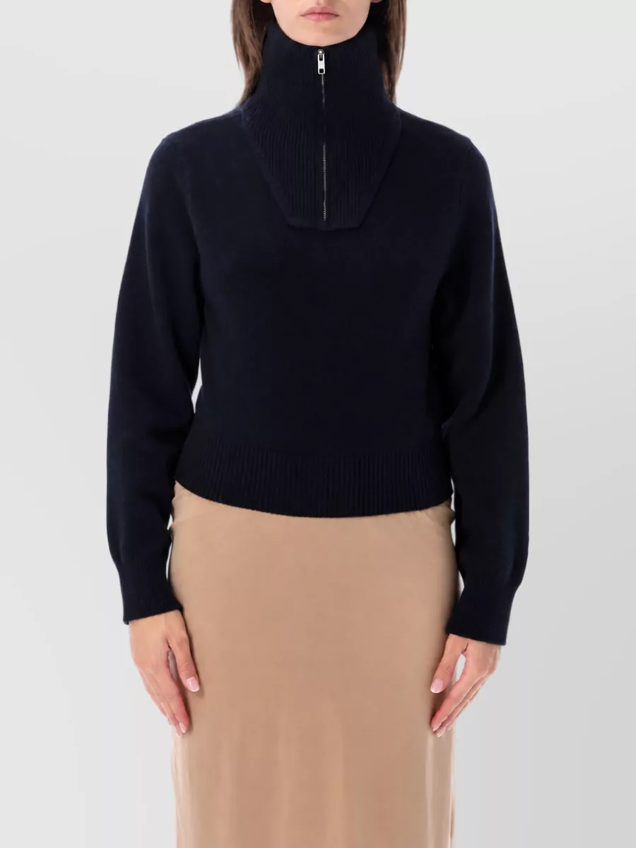 Mm6 Maison Margiela high neck zip wool jumper