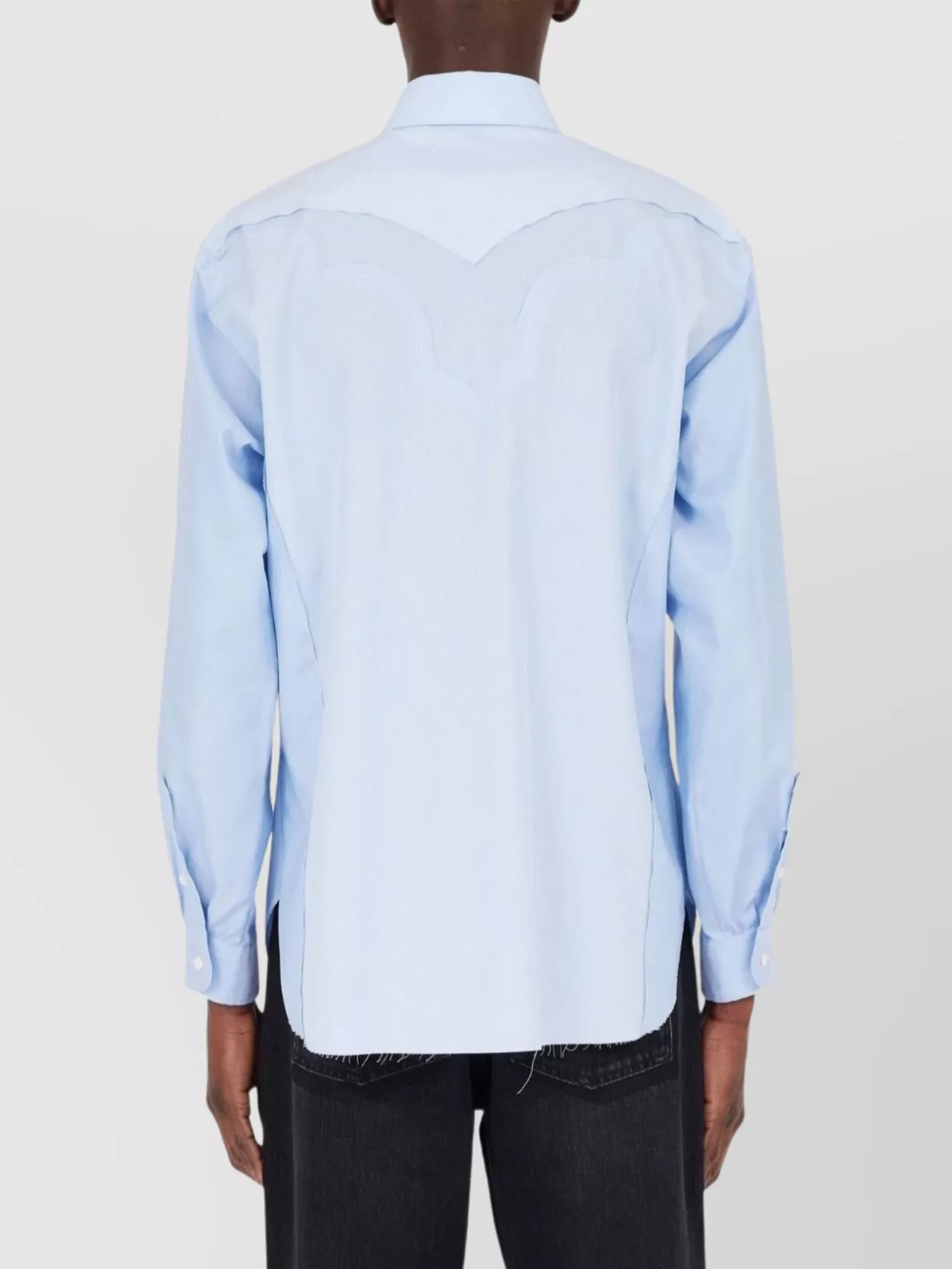 Maison Margiela Long Sleeve Cotton Shirt With Button-Down Collar