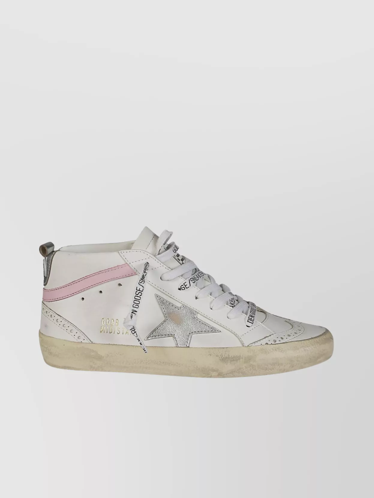 Shop Golden Goose Laminated Star Distressed Sneakers
