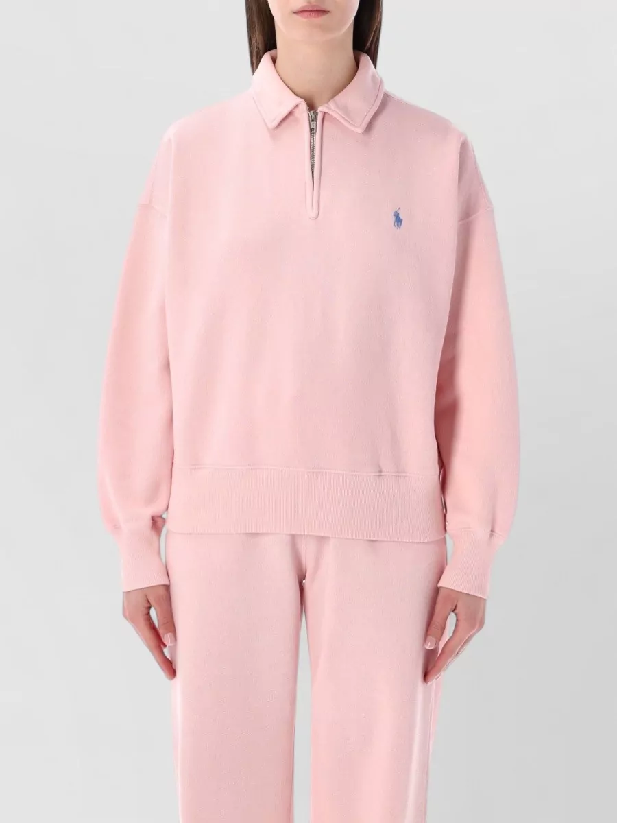 Polo Ralph Lauren Ribbed Half Zip Sweatshirt