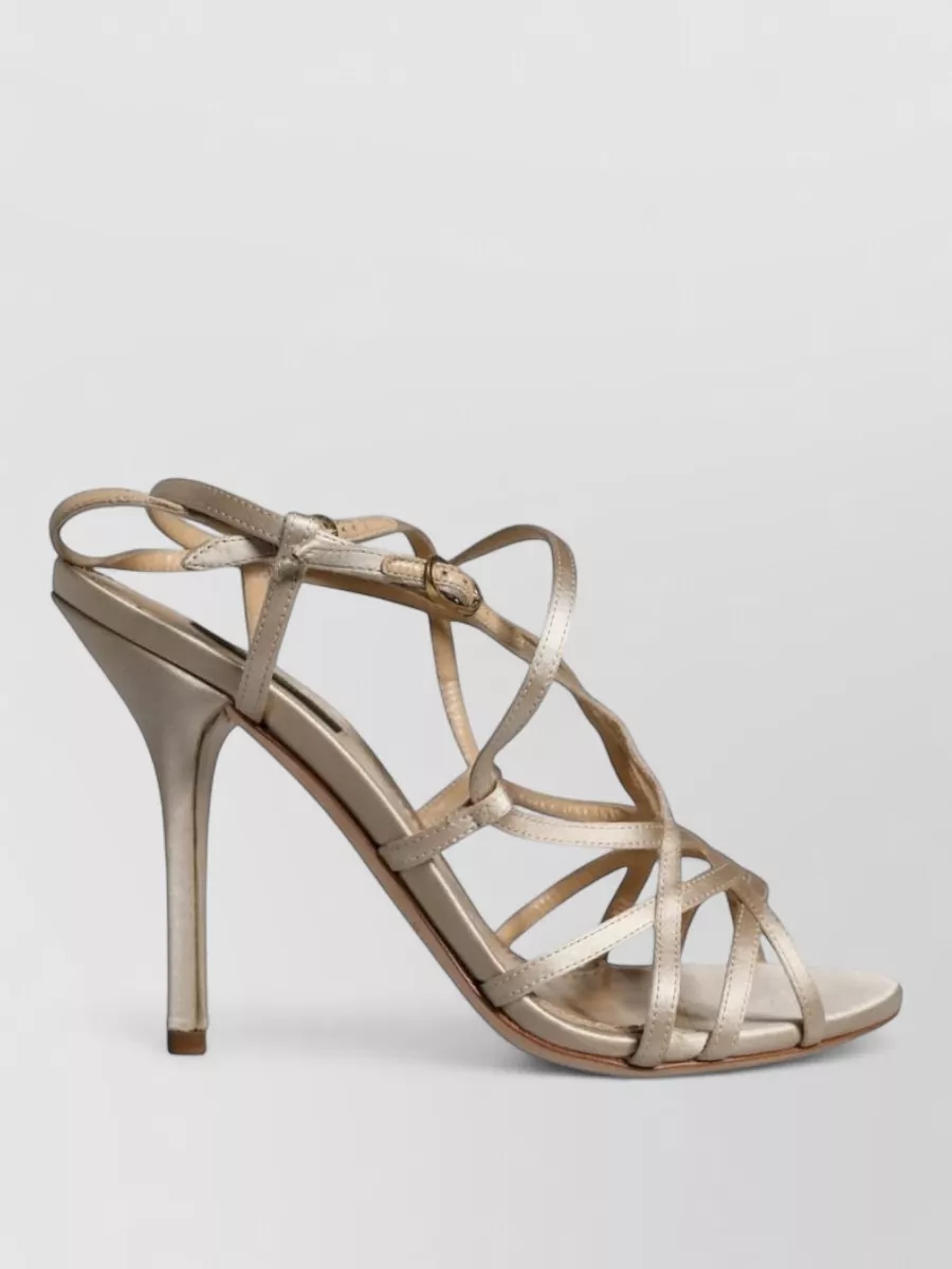 Dolce&Gabbana silk satin stiletto sandals