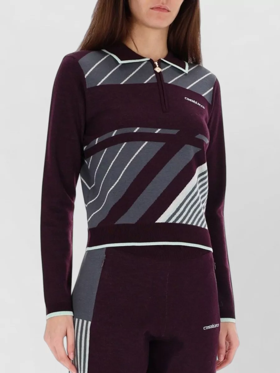 Casablanca Merino Wool Polo Shirt