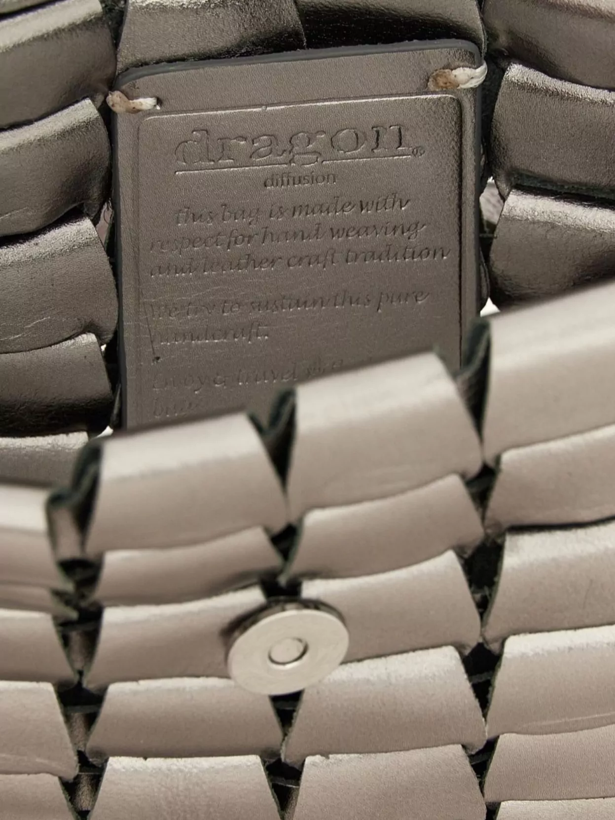 Dragon Diffusion Interwoven Metallic Link Crossbody Bag