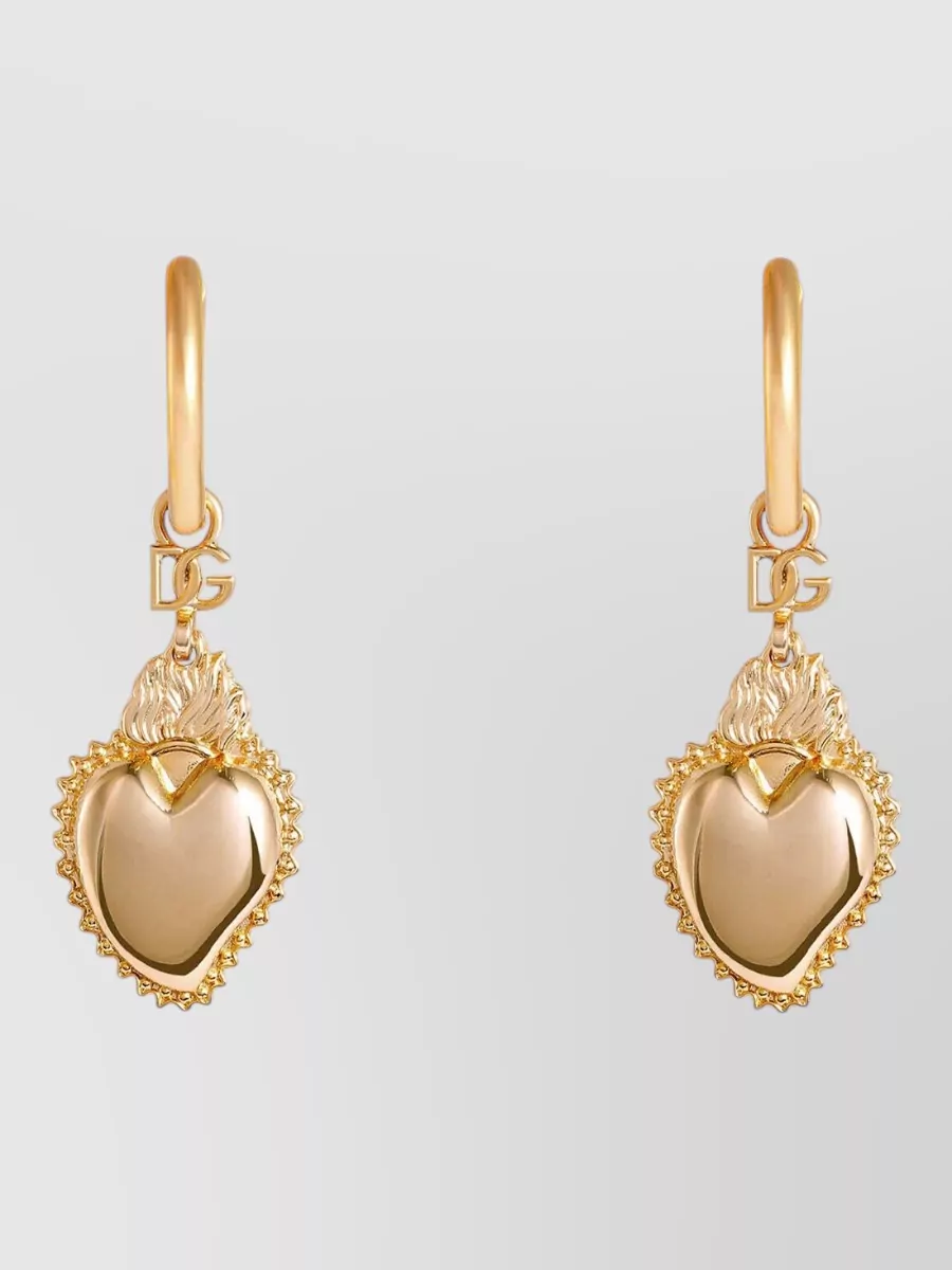 Dolce&Gabbana heart pendant earrings