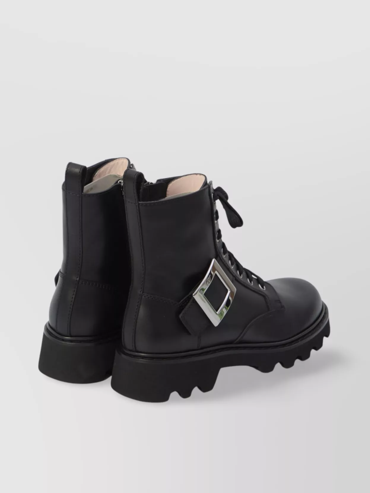 Roger Vivier Rangers Combat Boots Iconic Buckle