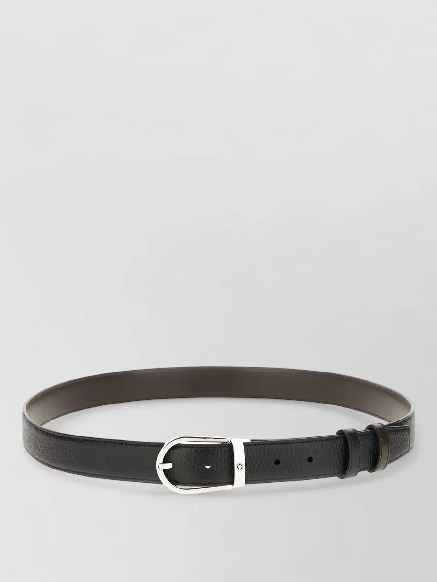 Montblanc leather reversible belt