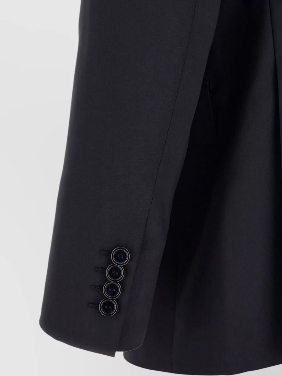 Brioni Wool Mohair Double Breasted Coat
