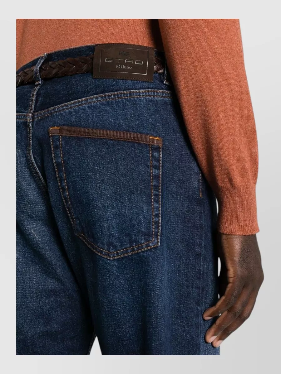 Etro Denim Straight-Leg Jeans