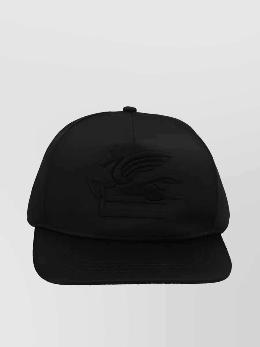 Shop Etro Pegaso Logo Baseball Cap In Black