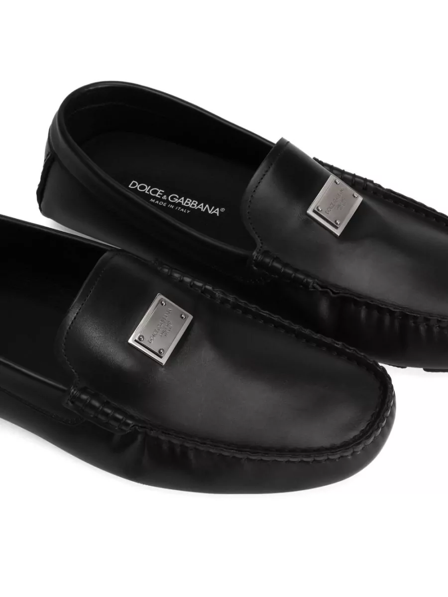Dolce&Gabbana Driver Loafer Square Toe Calfskin Sole