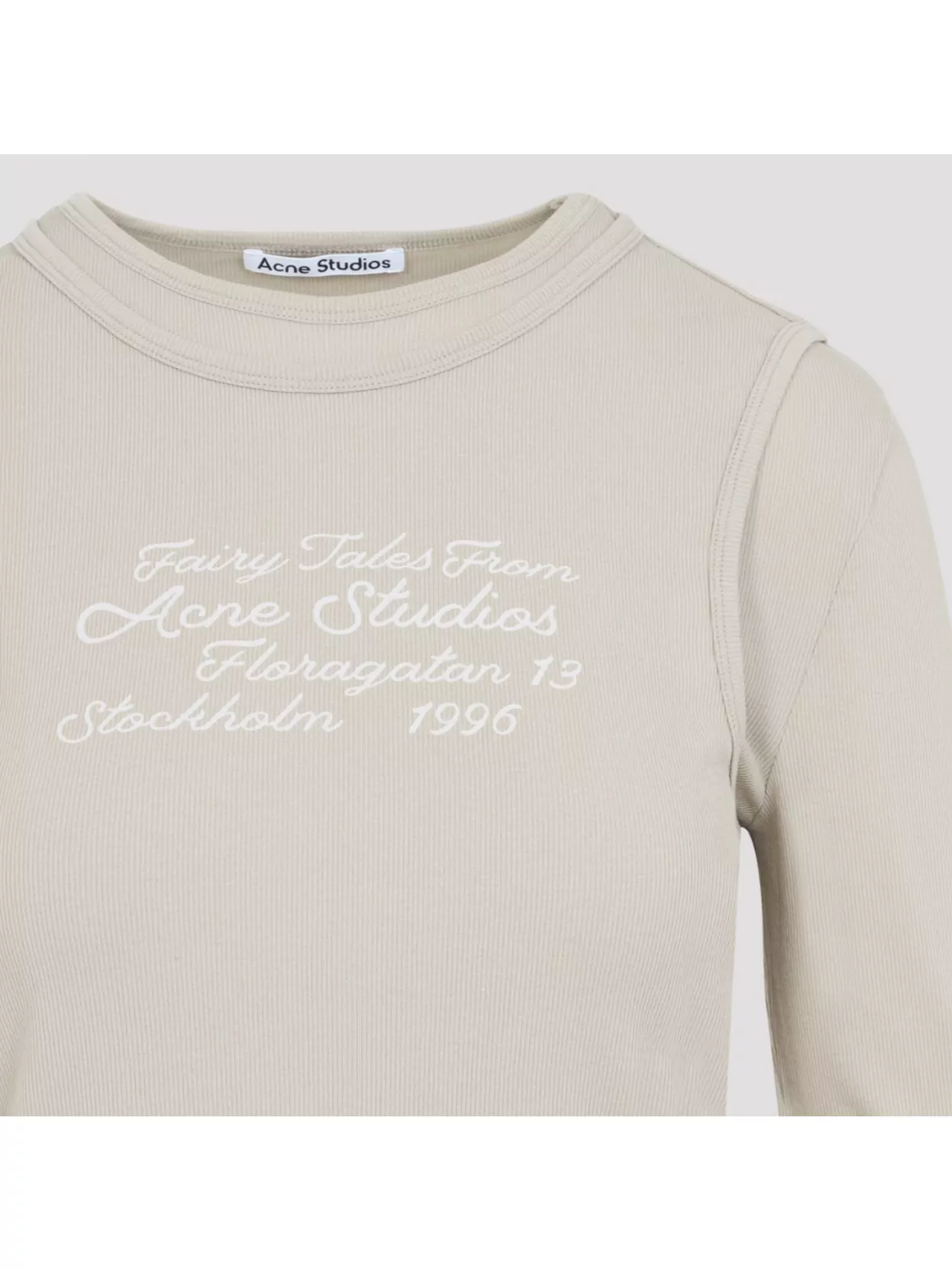 Acne Studios Layered Crew Neck Long Sleeve Top
