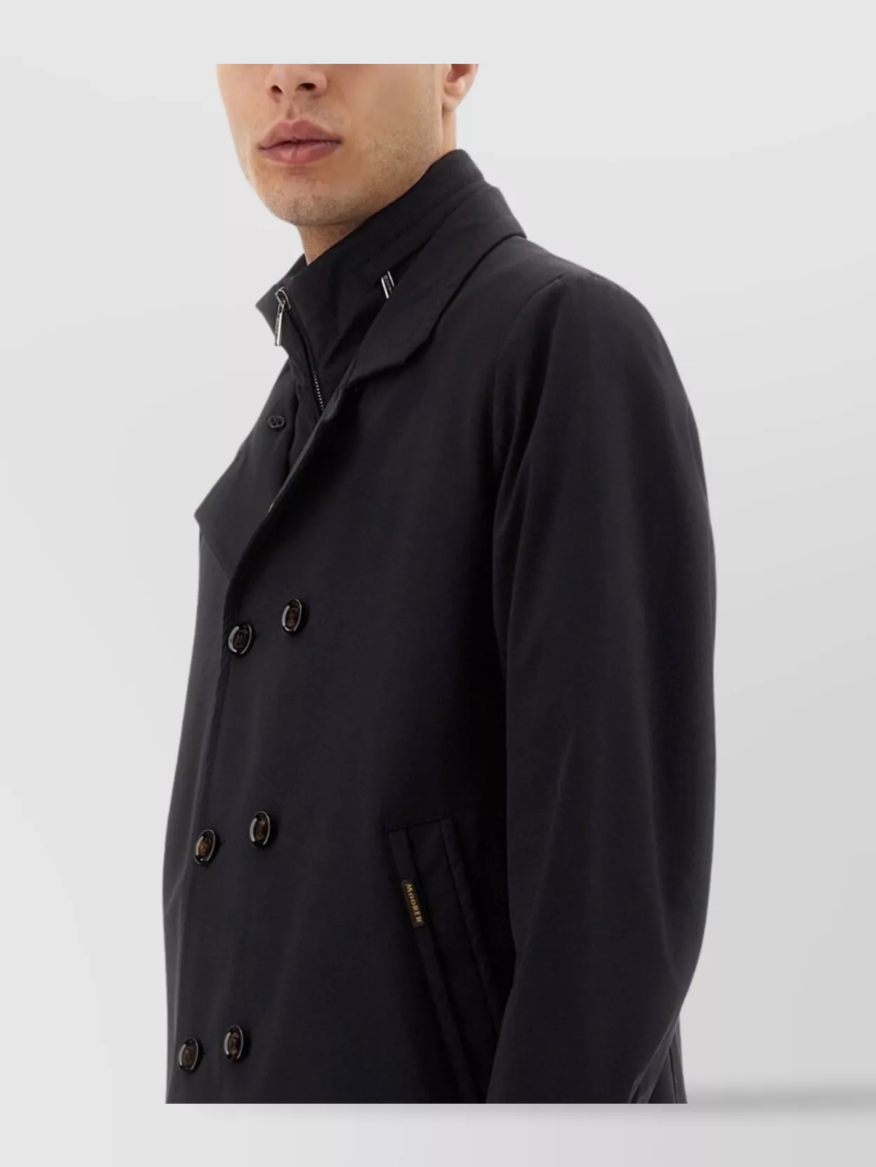 Moorer "Volmer-Kn" Double-Breasted Notched Lapel Side Pockets