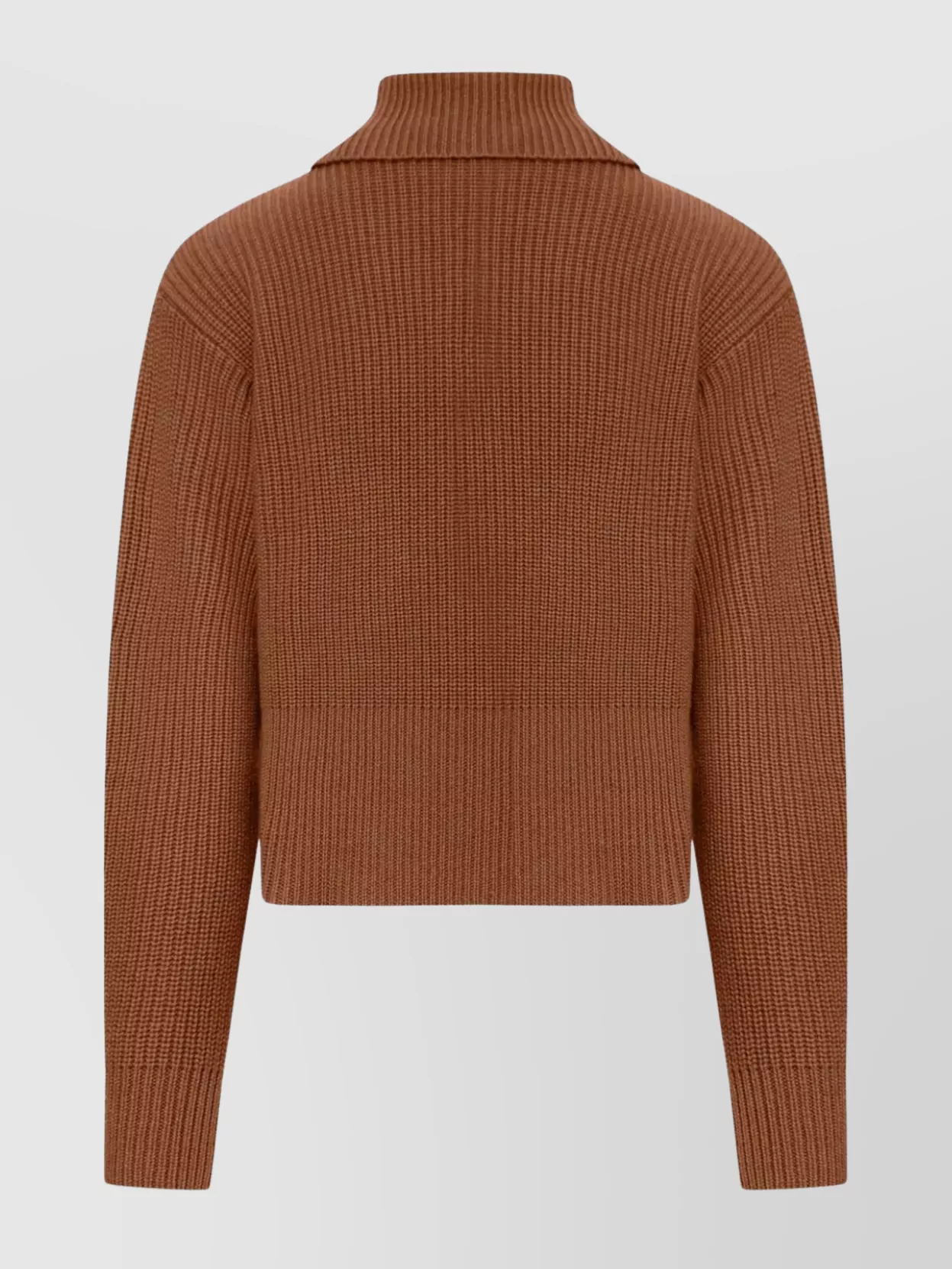 Max Mara High Collar Knitwear Zip Detail