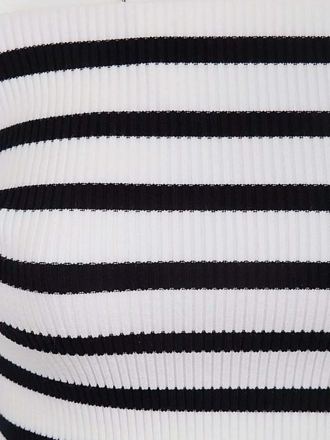 Jean Paul Gaultier Sheer Panel Striped Turtleneck Knitwear