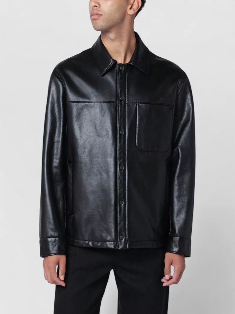 Salvatore Santoro Leather overshirt