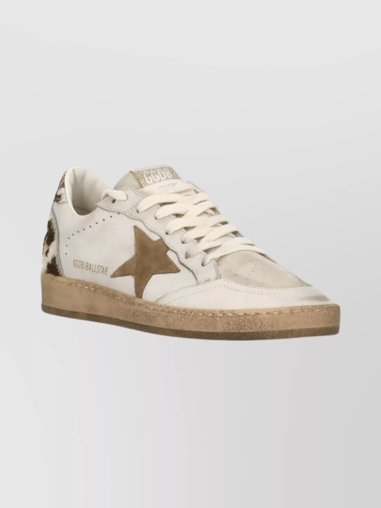 Golden Goose Low Top Sneakers With Perforated Toe And Star