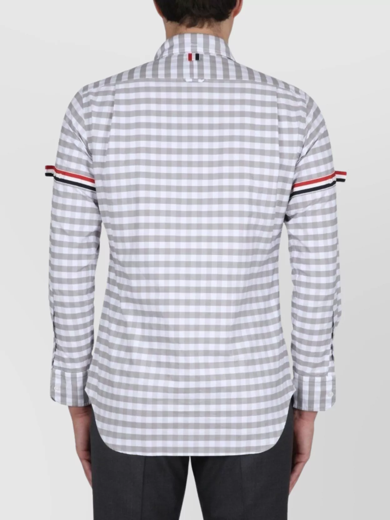 Thom Browne Checkered Collar Shirt And Pocket