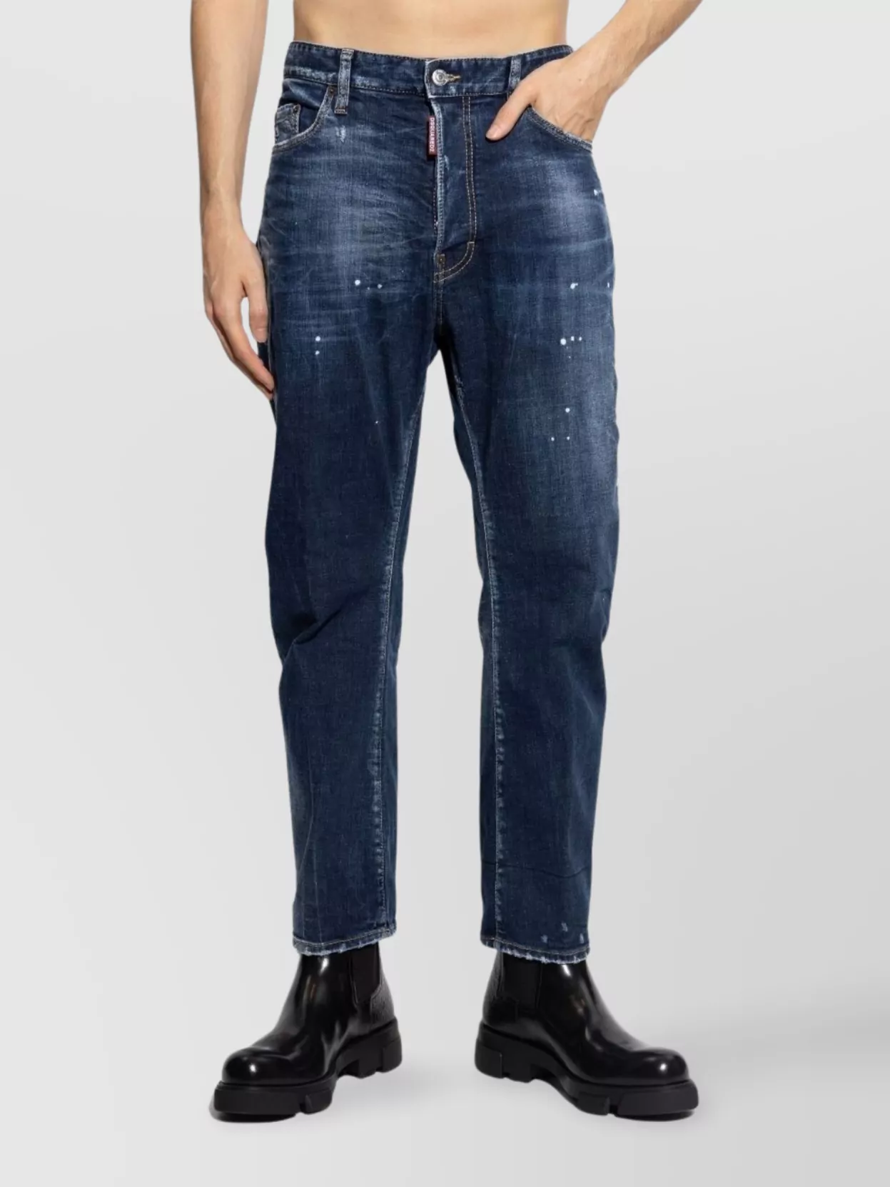 Dsquared2 Casual Distressed Five-Pocket Denim Trousers