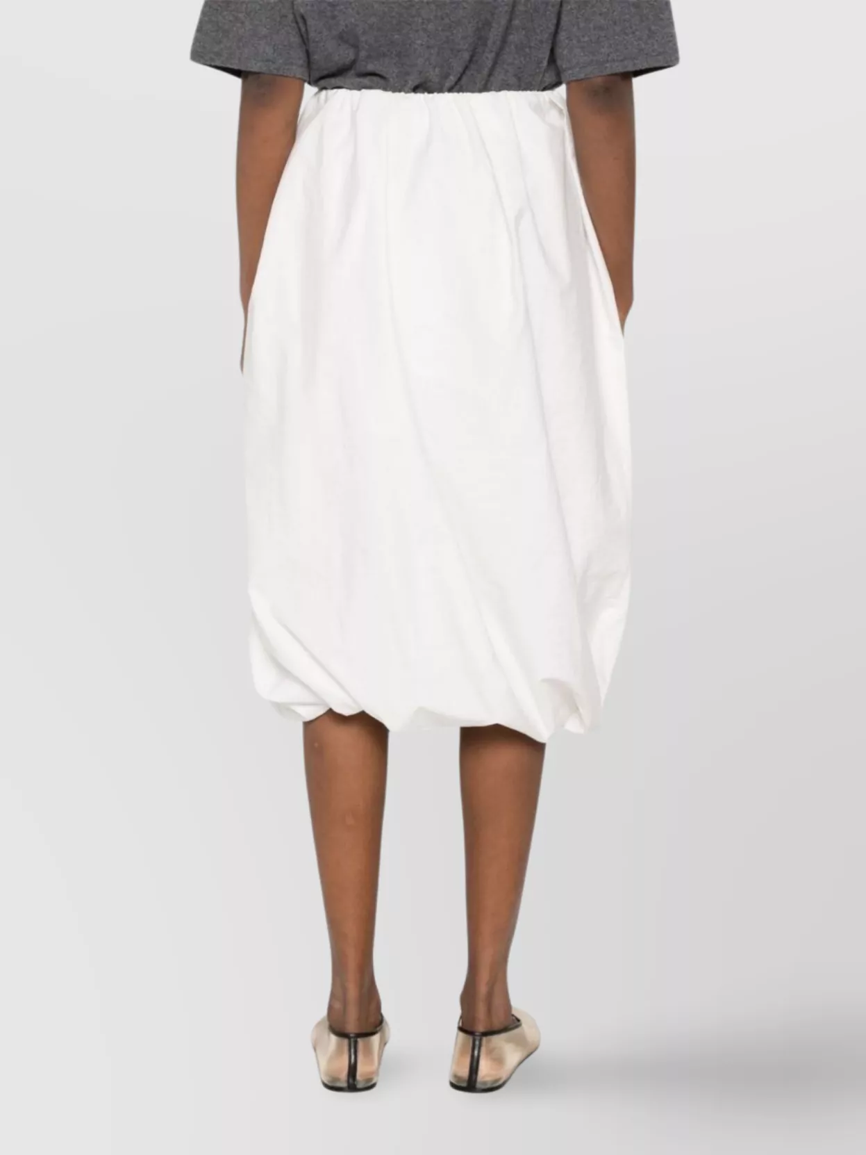 Brunello Cucinelli Cotton Midi Skirt Elasticated Waistband