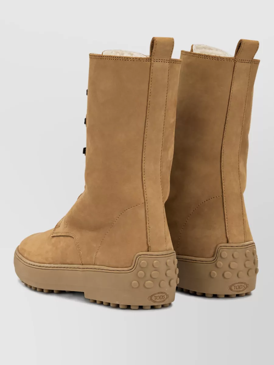 Tod's Leather Lace Up Boots