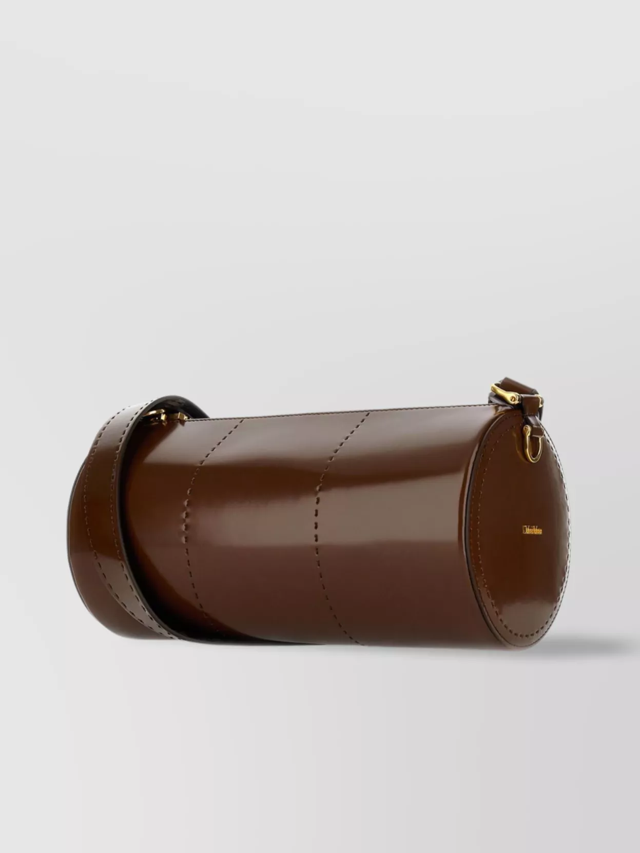 Max Mara Leather Crossbody Bag Cylinder Shape