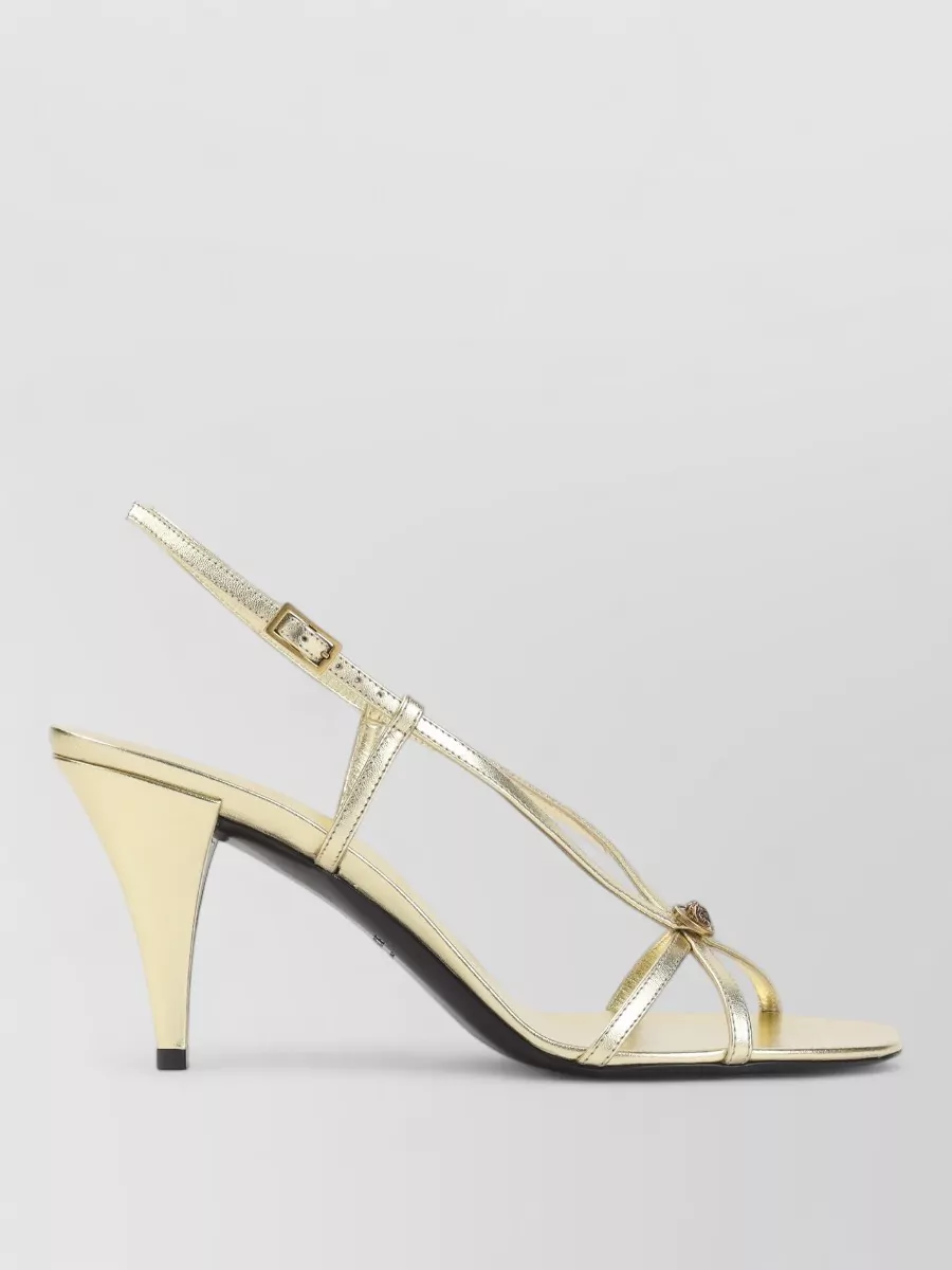 Versace leather slingback sandals