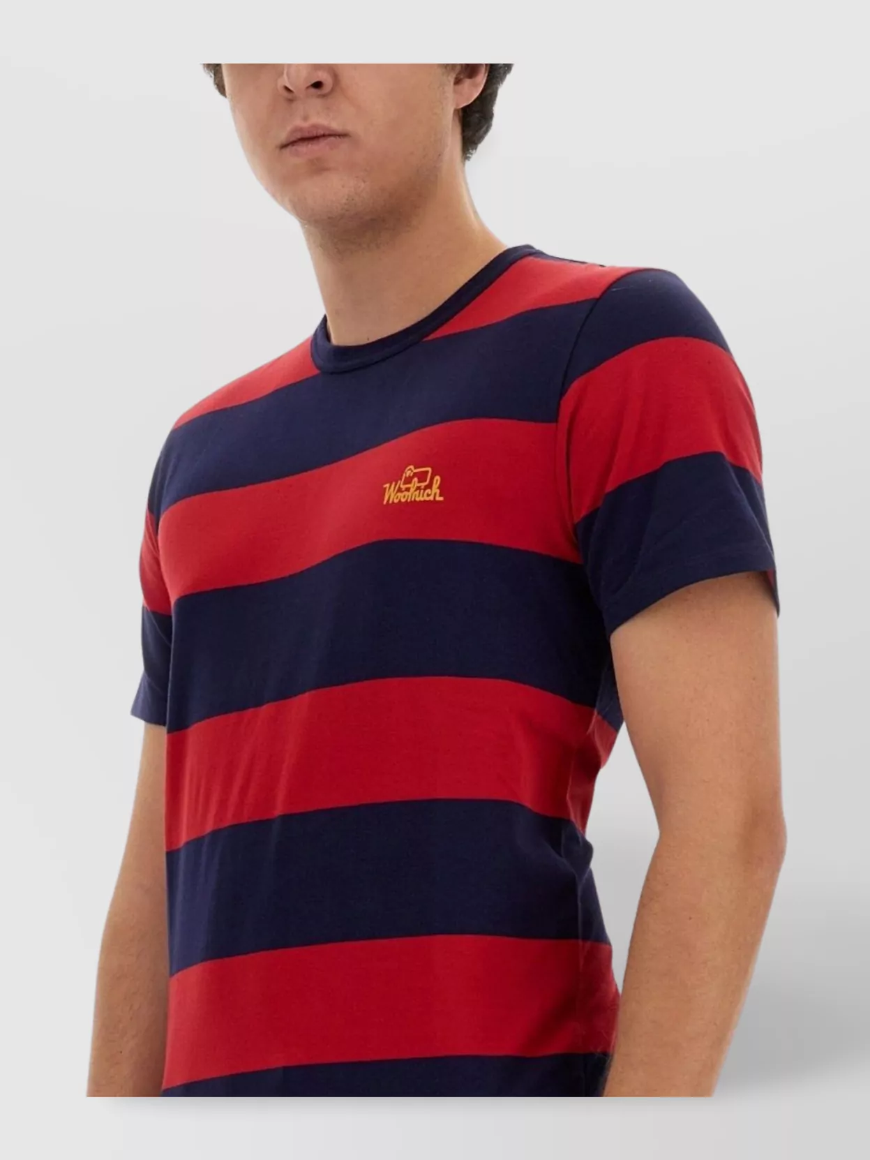 Woolrich Striped Crew Neck Short Sleeve T-Shirt