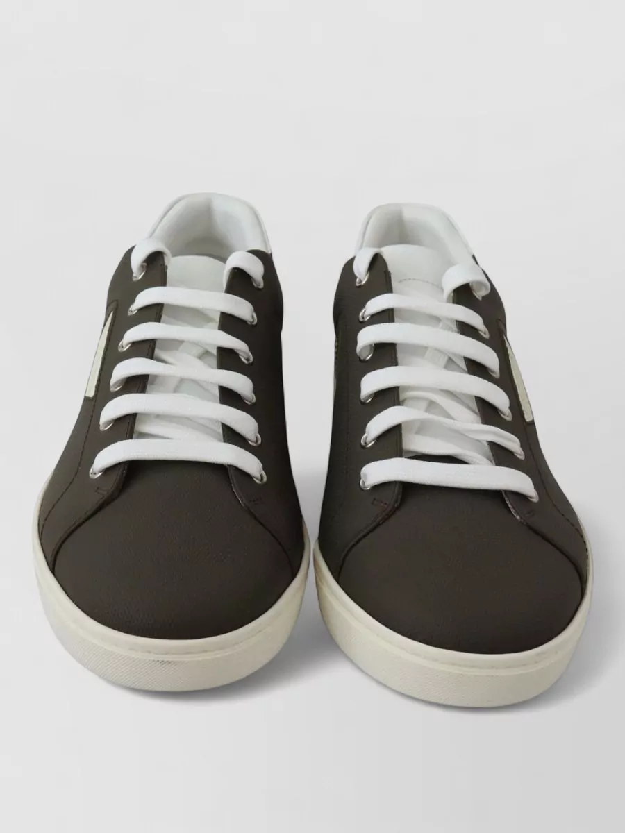 Dolce&Gabbana leather low-top lace-up sneakers
