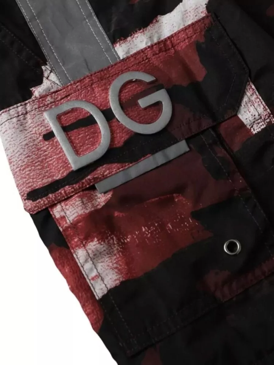 Dolce&Gabbana Camouflage Logo-Print Swim Shorts