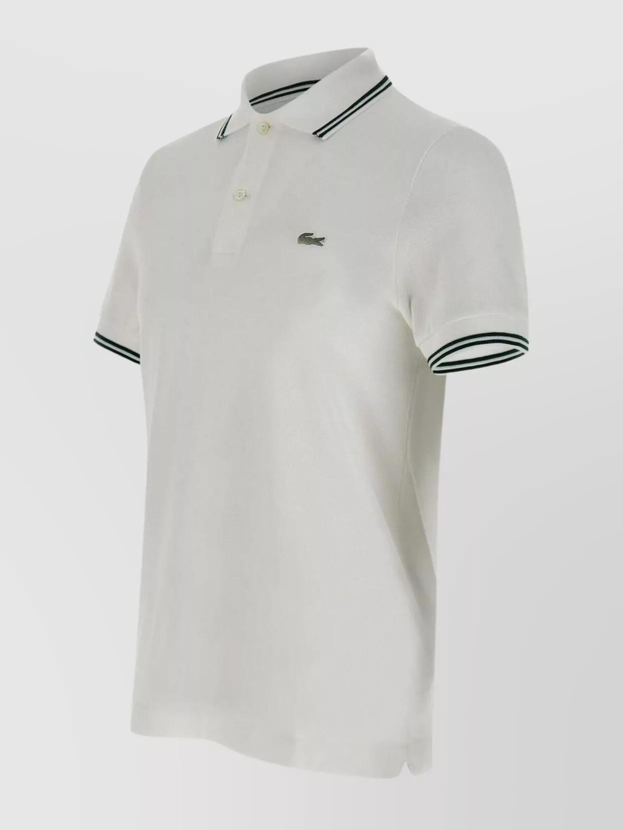Lacoste Ribbed Collar Cotton Piqué Polo Shirt