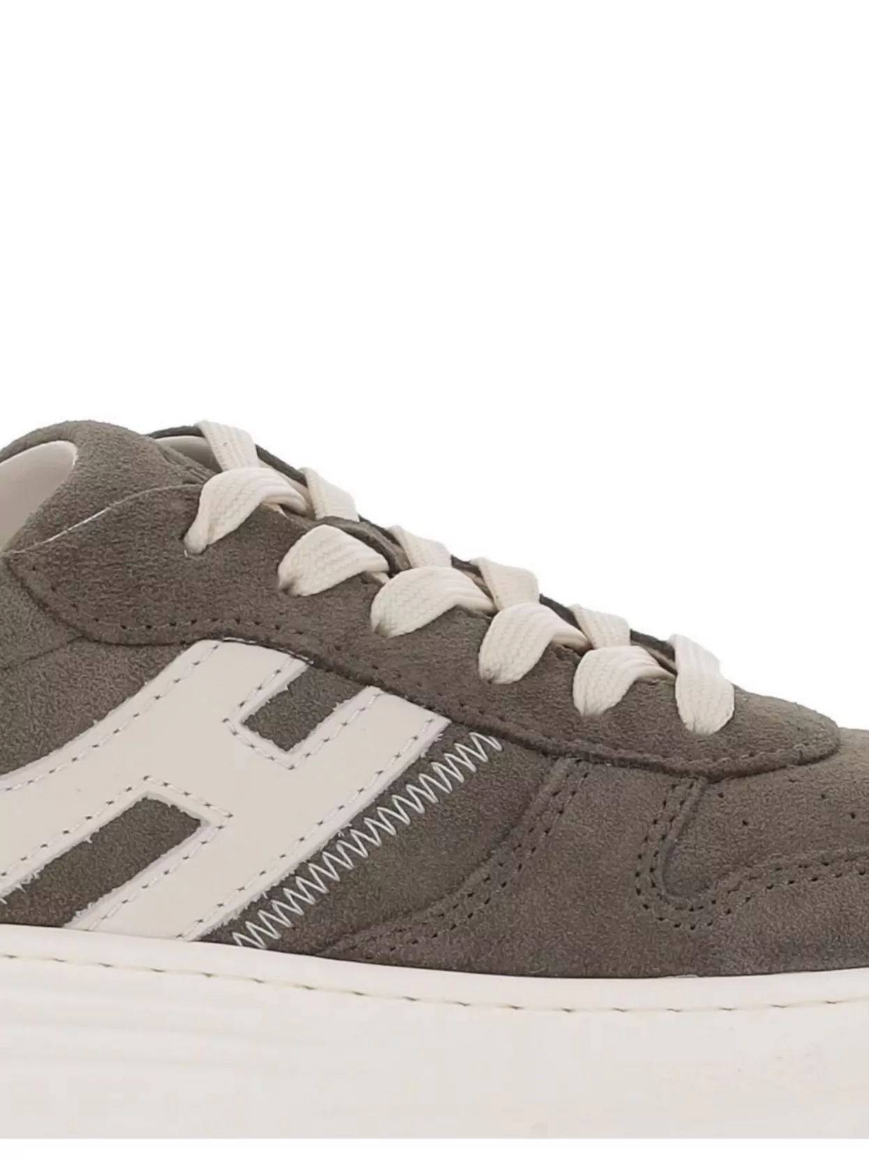 Hogan Lace-up Suede Sneakers With Memory Foam Insole