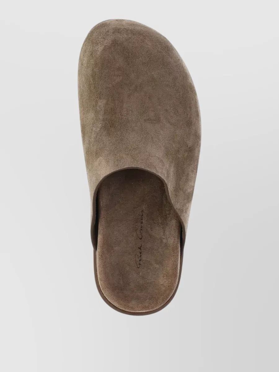 Rick Owens Leather Slippers