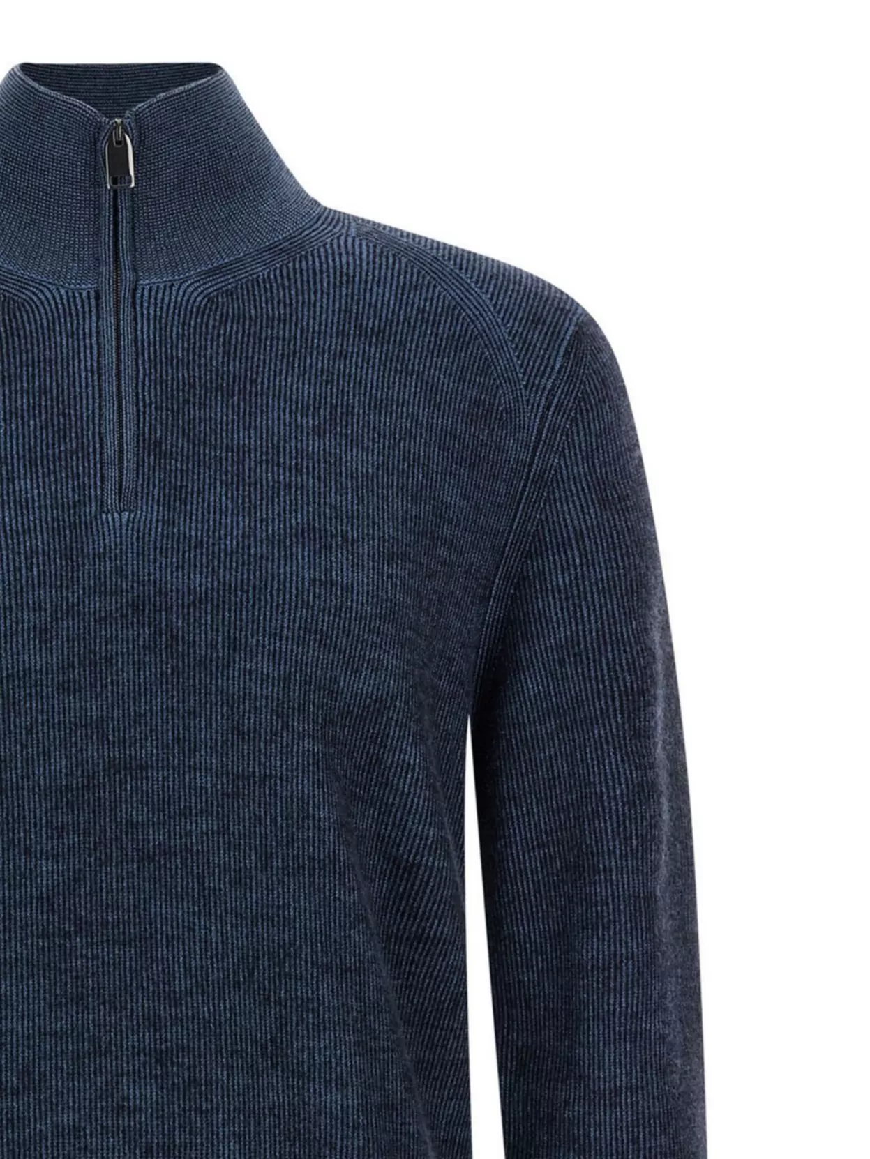 Brioni High Collar Long Sleeve Knit Pullover
