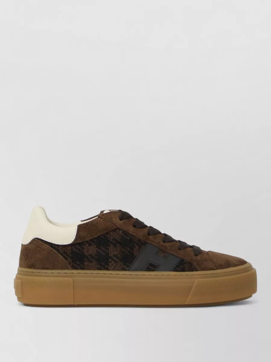 Hogan Calfskin Lace-Up Sneakers