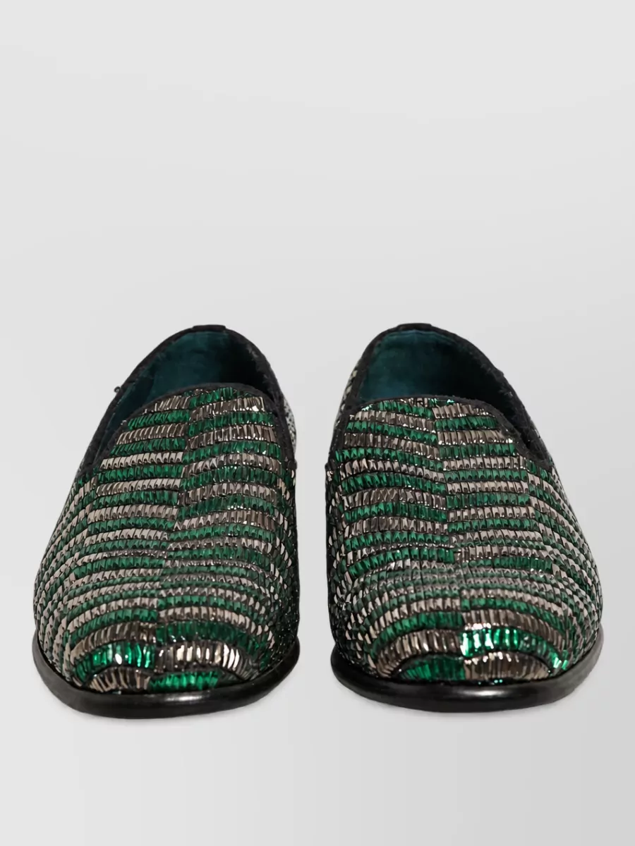 Dolce&Gabbana leather embellished loafers