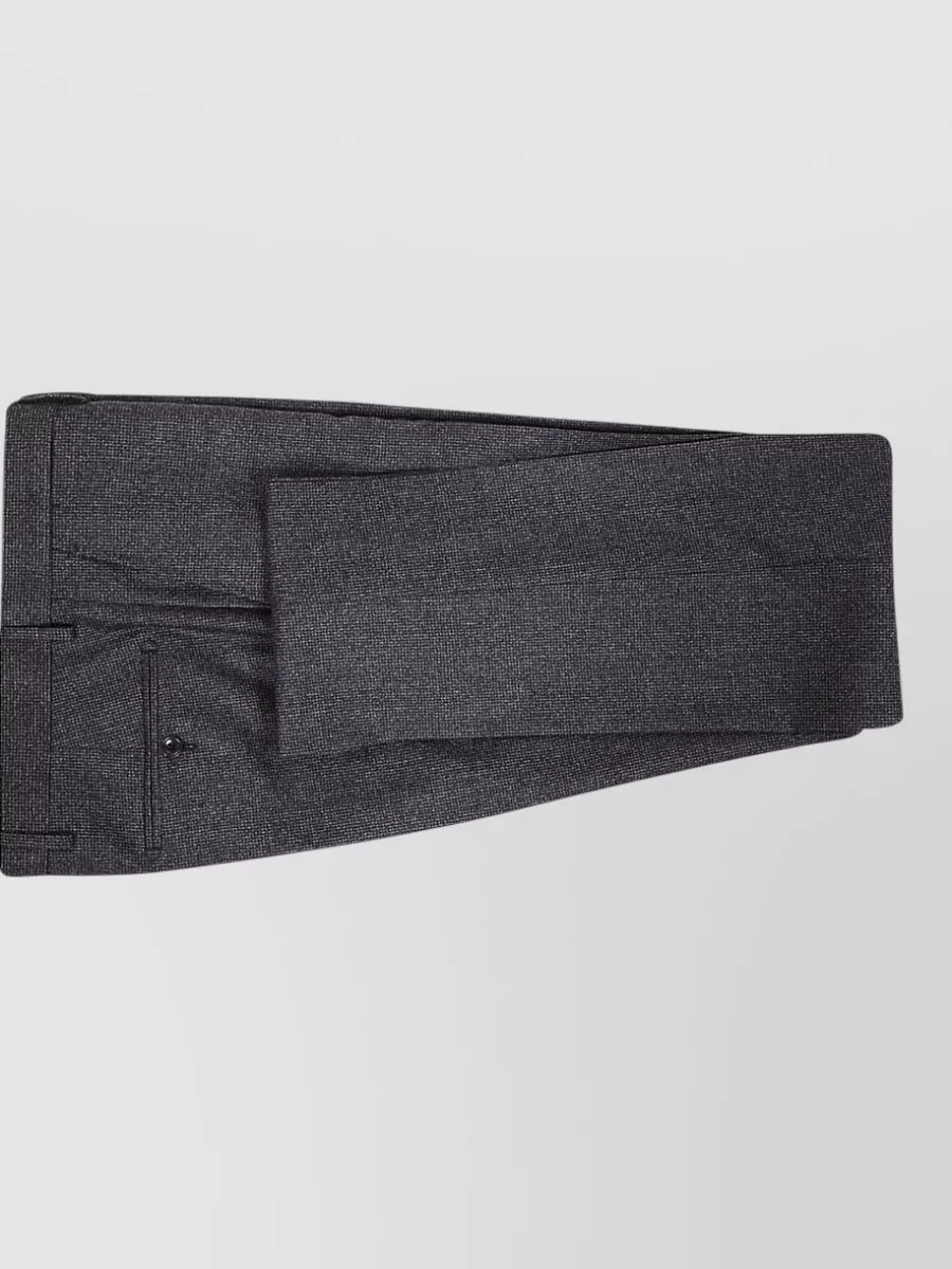 Tagliatore Notched Single-breasted Wool Suit In Gray