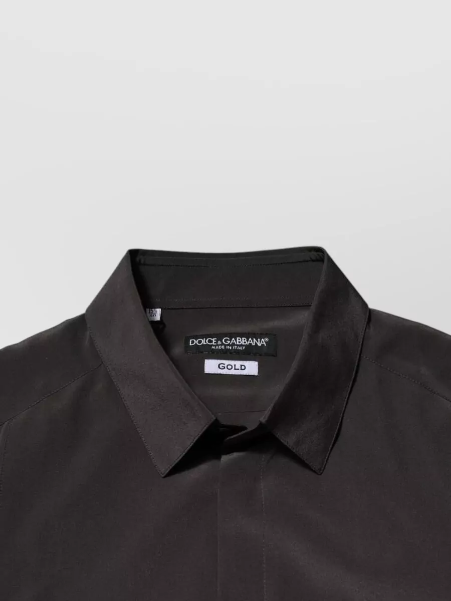 Dolce&Gabbana Silk Long-Sleeve Dress Shirt
