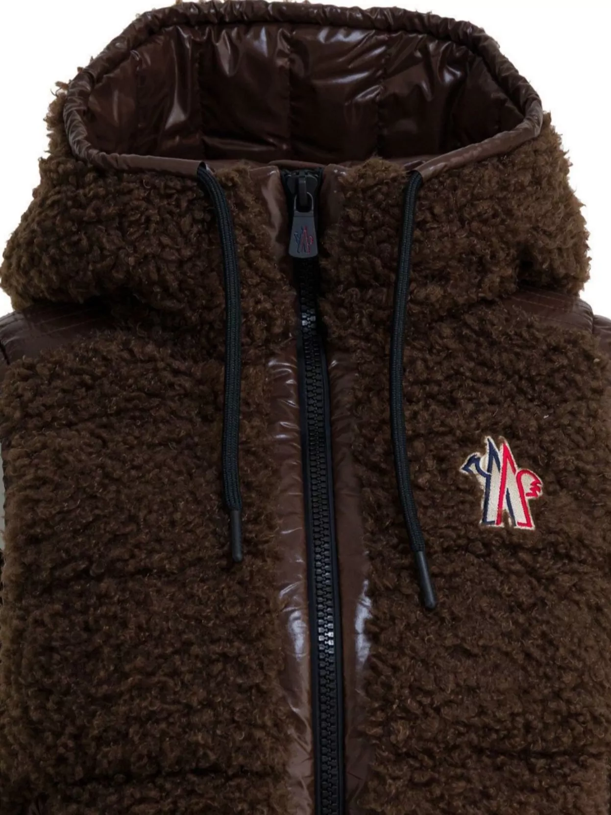Moncler Grenoble Hooded Sleeveless Jacket Drawstring Hem