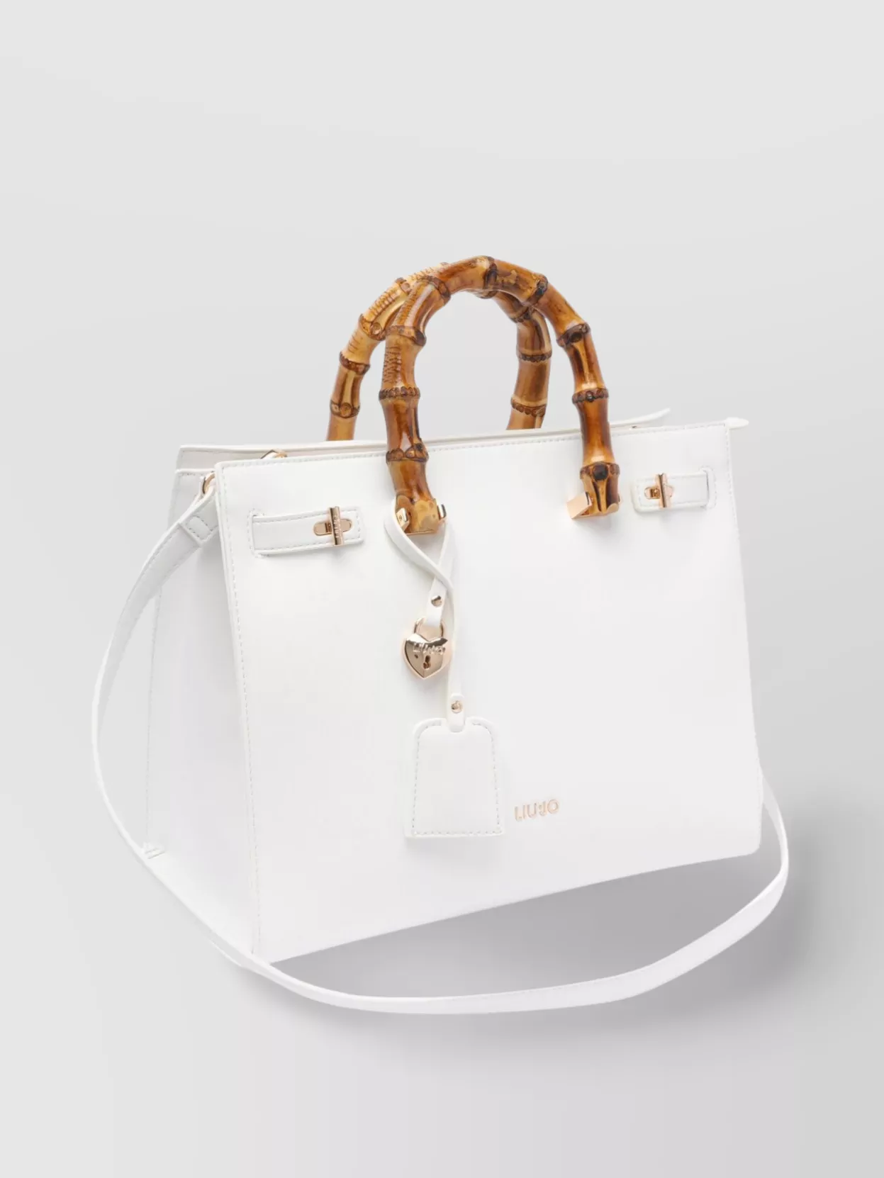 Liu •jo Structured Shape Tote Bag With Bamboo Handles